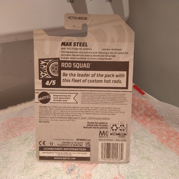 2022 Hot Wheels Max Steel Diecast - Picture 2 of 3